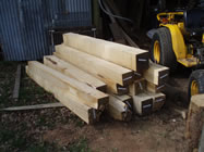 Sawn Oak Gateposts
